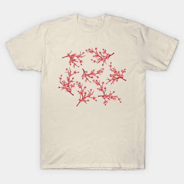 Cherry blossoms T-Shirt by CleanRain3675